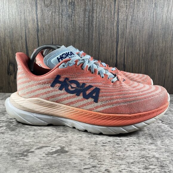Hoka One One Mach 5 Women's Size 8.5 B (Medium) Running Shoes Peach Parfait - Picture 1 of 10